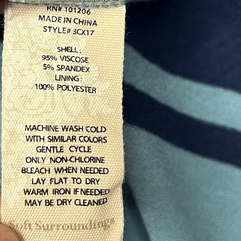 Soft Surroundings Maxi Dress Petite XS Multicolor Lina Asymmetrical Boho Flowy - Picture 9 of 10